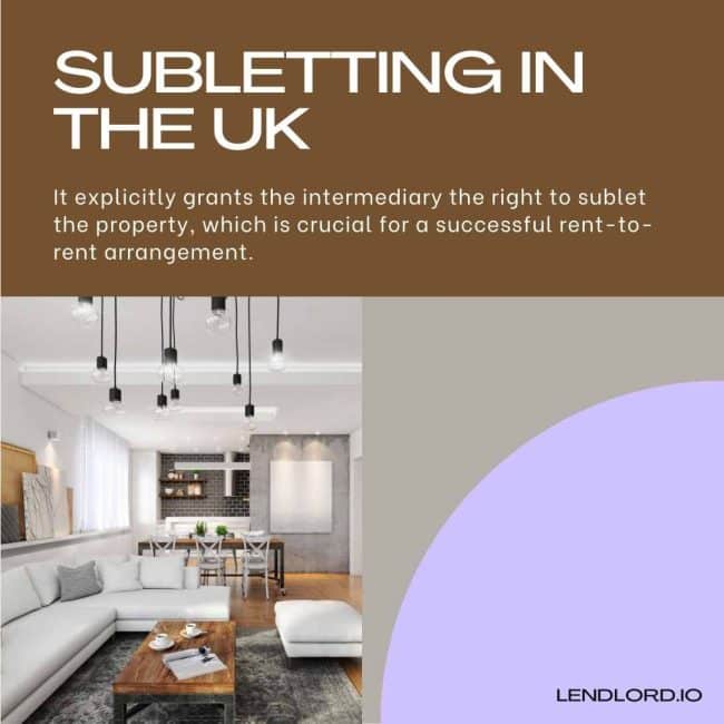 The right to sublet the property