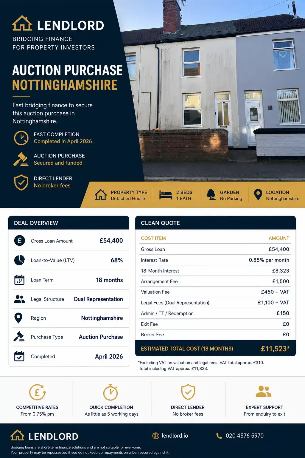 example-for-a-fee-stractcure-for-a-bridging-loan-deal-of-an-Auction-Purchase-in-Nottinghamshire